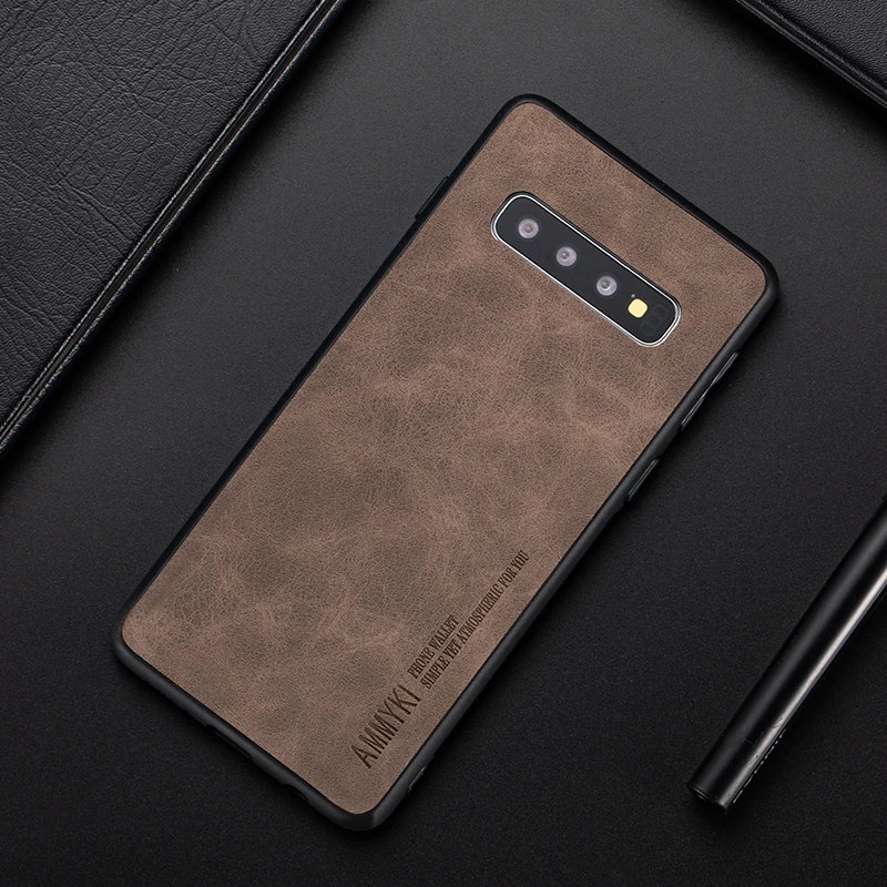 Чехол AMMYKI для Samsung Note 8 9 10 pro мягкий силиконовый кожаный чехол Galaxy