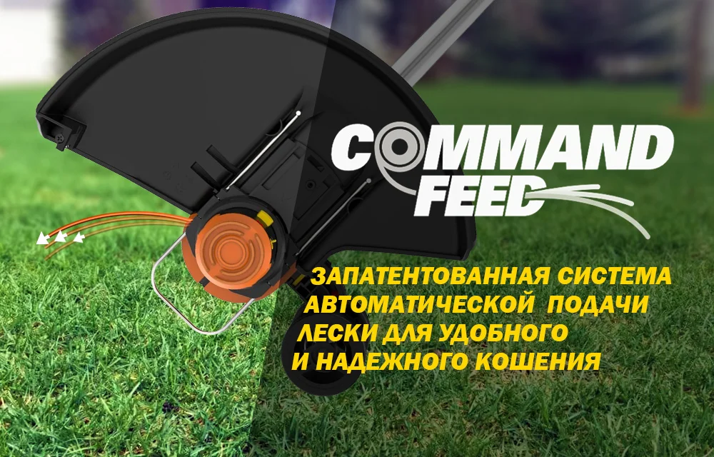 WORX WG163E. 2 20V Беспроводной литий-ионный триммер для травы с платформой для аккумулятора Powershare