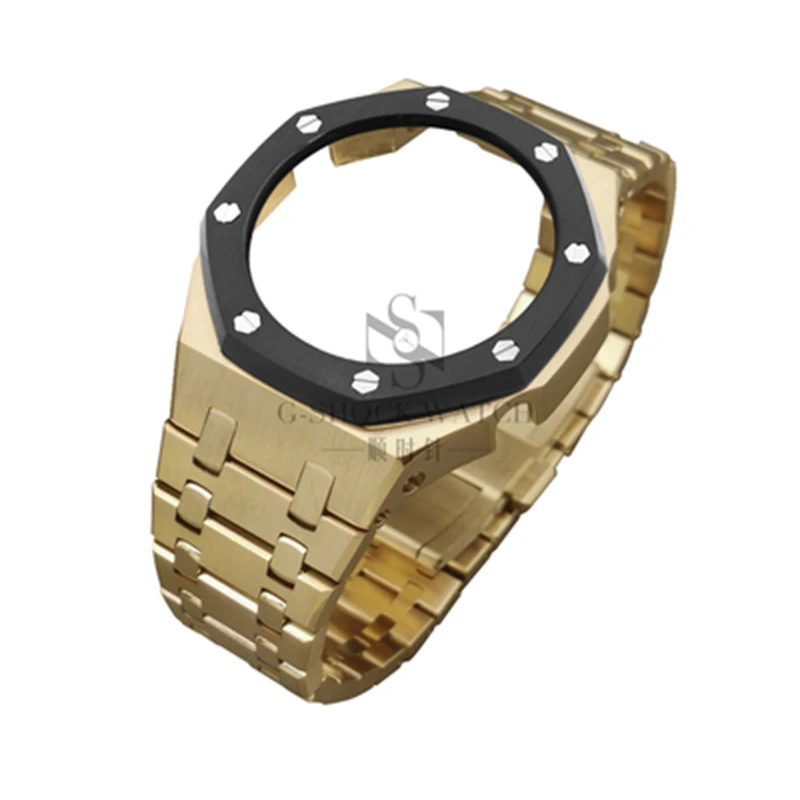 Watch Band Strap Bezel For Casio G-Shock GA2100 Case 316L Stainless Steel Metal Belt Frame GA-2100 GA-2100-1A GA2110 wristband |