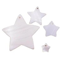 1pcs natural shell star white mother of pearl 10mm 17mm 21mm 40mm