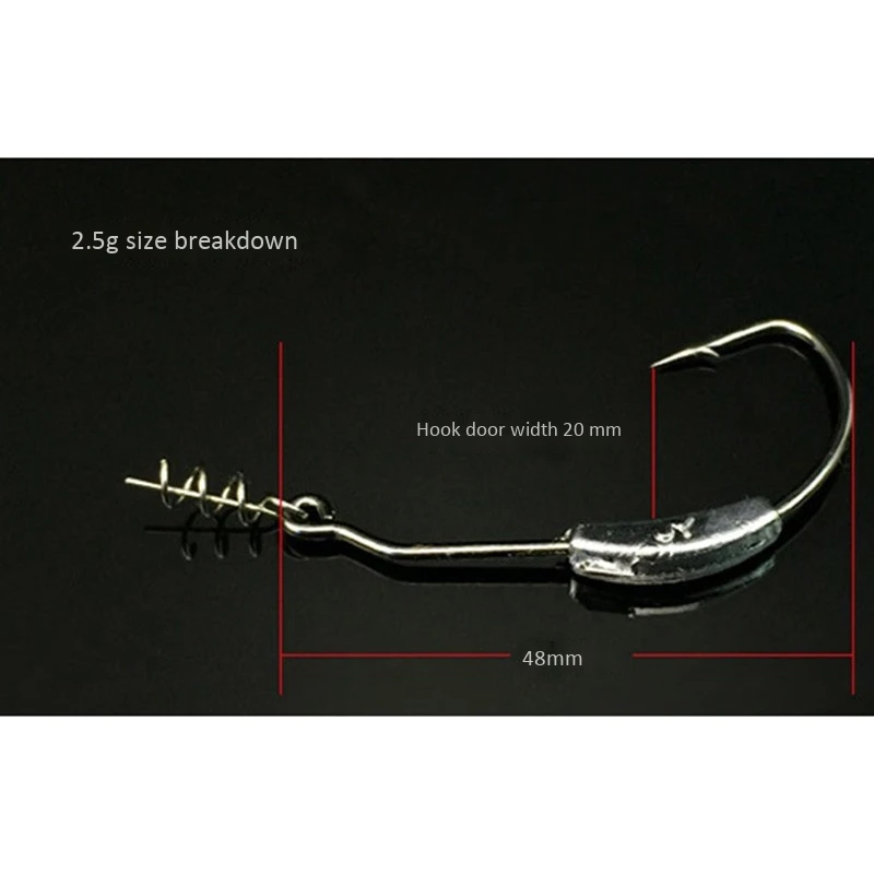 

19 Crank Hook Sets/Set of Spring Pin Anti-Hang Bottom Fishing Crank Hook Set Accessories