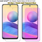 Защитная пленка для экрана Xiaomi Redmi Note 10, 5G, 6,5 дюйма, закаленное стекло премиум-класса с защитой от синего и фиолетового излучения