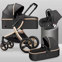 luxury baby stroller 3 in 1high landscape strollersbaby cartrolley prambaby carriage four wheelsnewborn travel pushchair