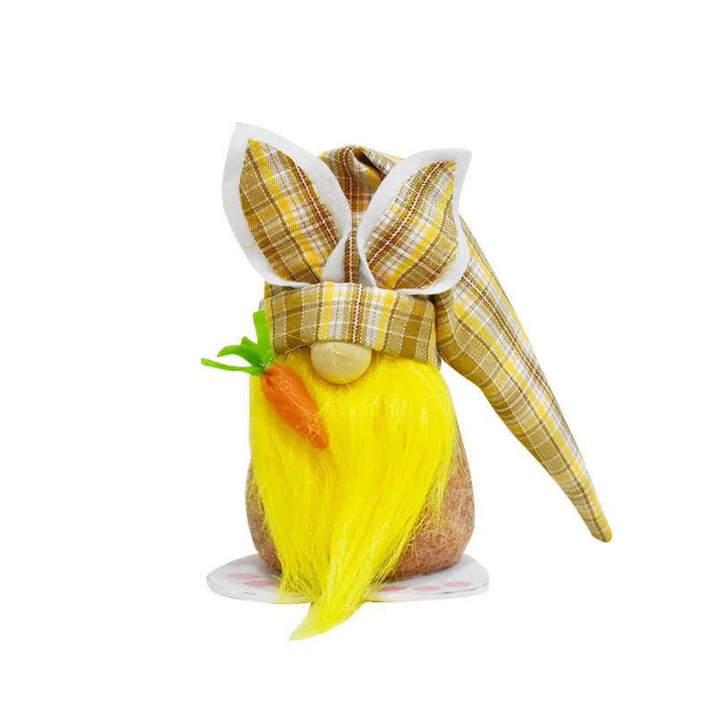 

Пасхальный кролик, кукла, милая мультяшная, без лица, плюшевая игрушка, креативное настольное украшение для дома, гостиной, спальни, декор ...