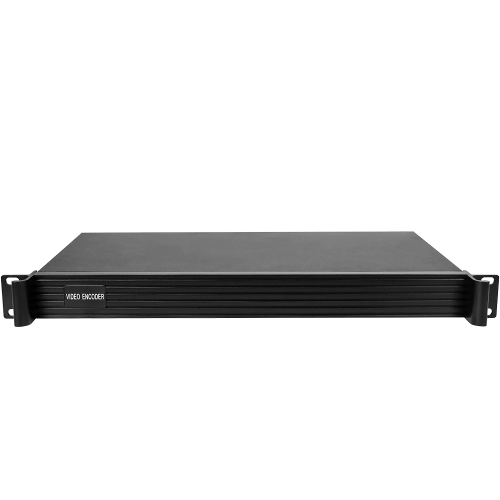 Стойка 1U 4 канала H.264 SD HD 3G SDI в потоковое IP-видео кодер-декодер с RTSP RTMP UDP ONVIF HLS RTMPS SRT