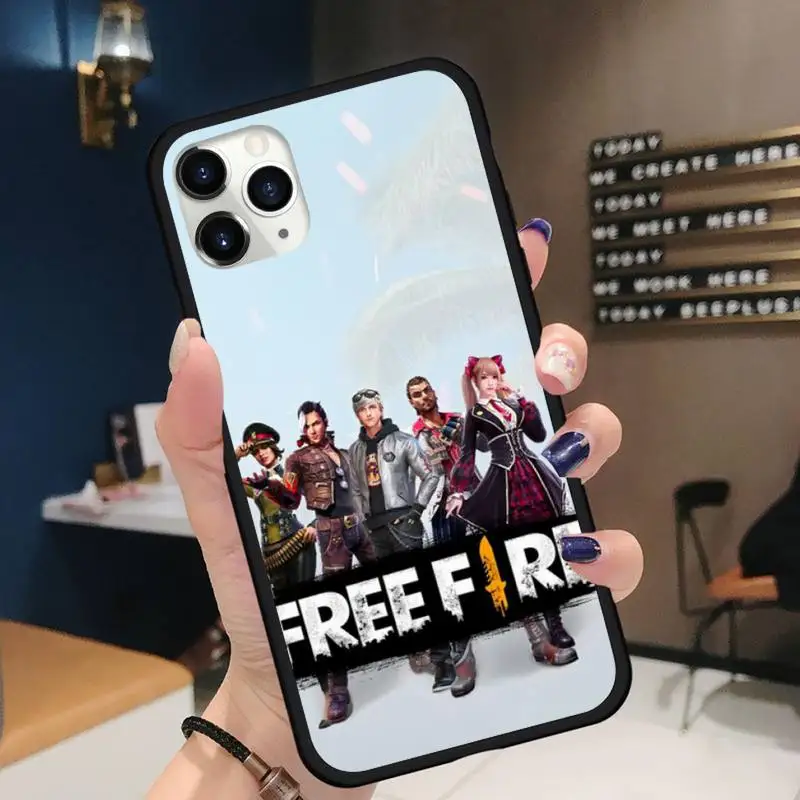 

Free Fire Game Phone Case for iPhone 11 12 mini pro XS MAX 8 7 6 6S Plus X 5S SE 2020 XR