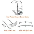 Хромированная передняя и задняя крыла мотоцикла, бампер, терка для сыра для Harley Heritage Springer 1997-2003 2002 2001 2000 1999 1998