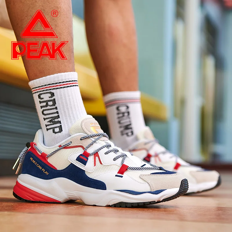 Мужская повседневная обувь в стиле ретро Модная Дышащая эластичная для папы с