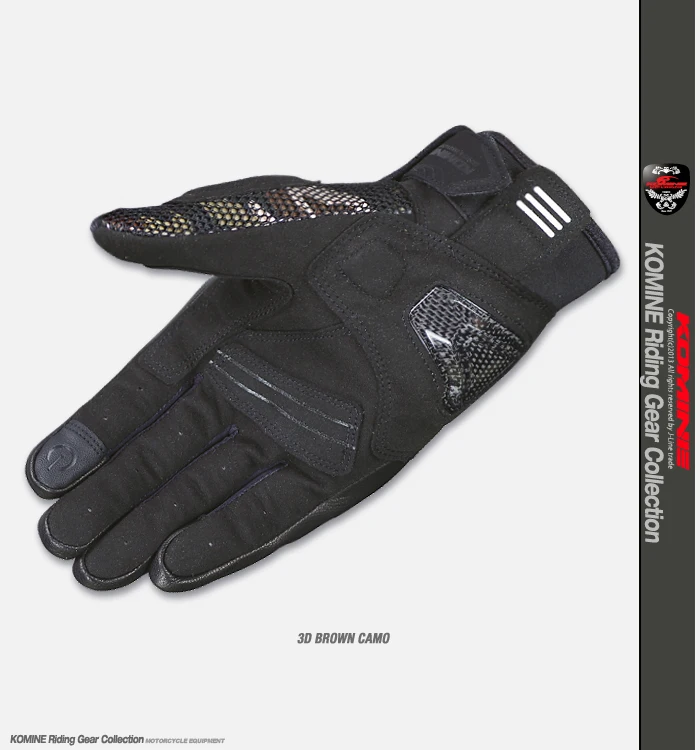 

Komine GK-197 Dirt Bike MX MTB Touring Spring Summer Touch Panel Gloves