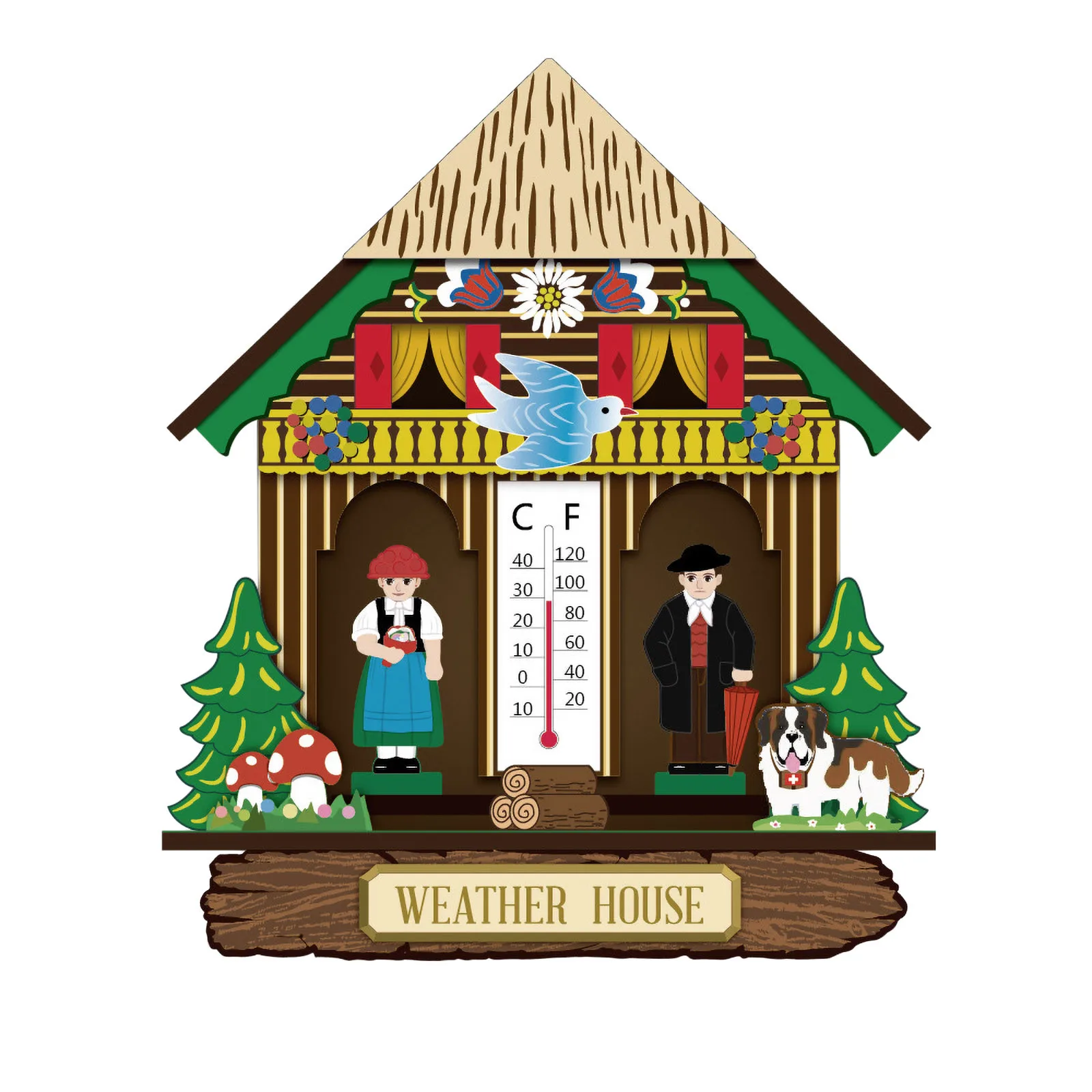 Креативный домашний барометр 45 @ термометр настенный датчик температуры и