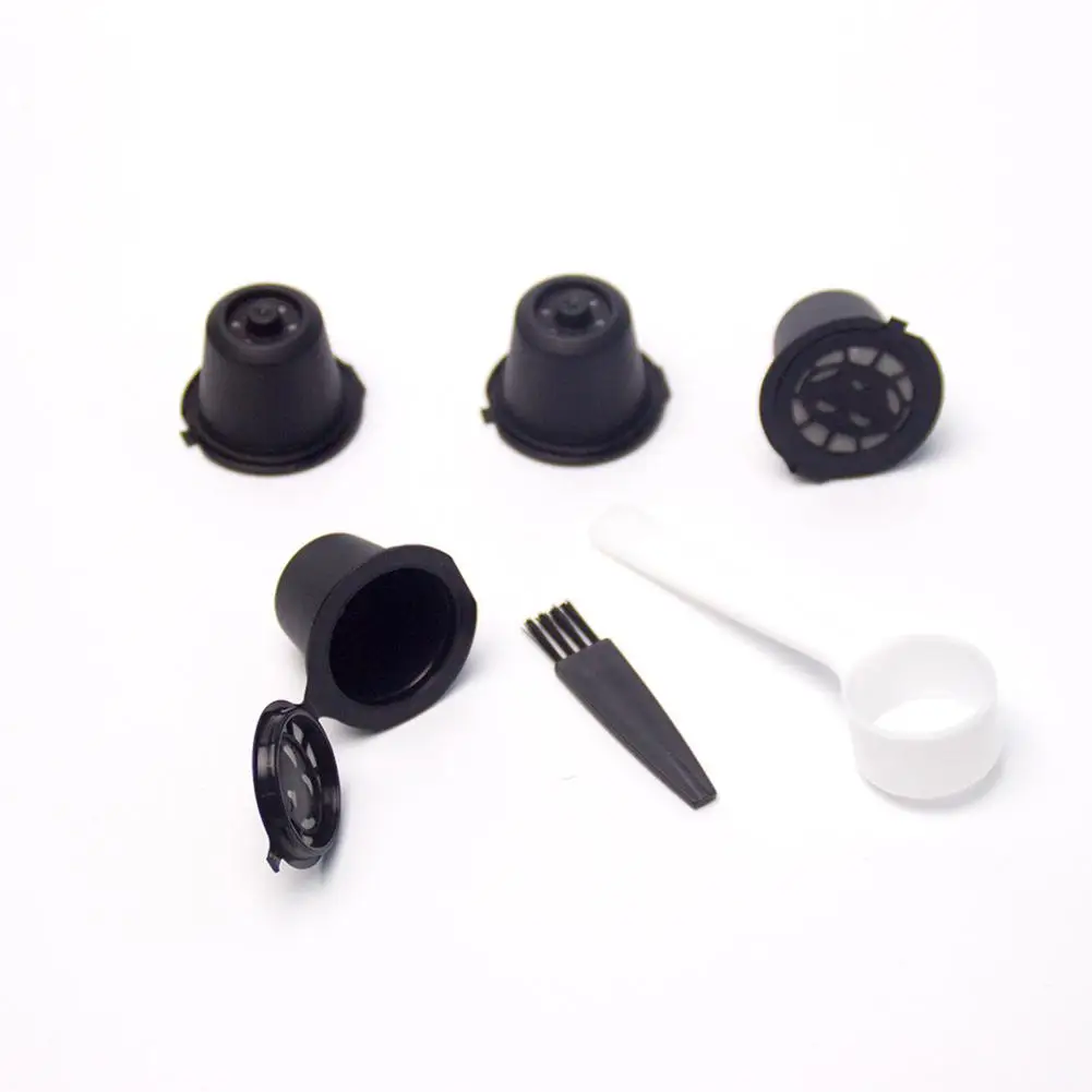 Многоразовый многоразовый фильтр для кофемашины Nespresso с ложкой и щеткой DishyKooker 4