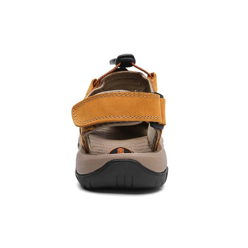 Летние мужские сандалии для походов уличные кожаные спортивные кроссовки