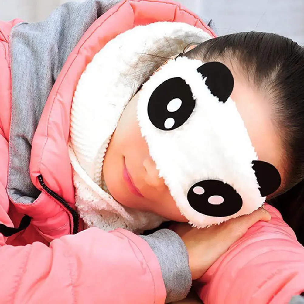 

Затемняющая маска для глаз для сна, оптовая продажа, новая Корейская креативная Милая маска панды, мягкая мультяшная маска для глаз H2N2