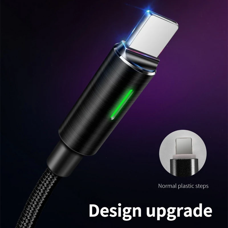 MCDODO автоматическое отключение быстрой зарядки для iPhone 11 Pro XS MAX XR X 8 7 6 Plus 5 USB кабель Шнур телефон зарядное устройство кабель для передачи данных