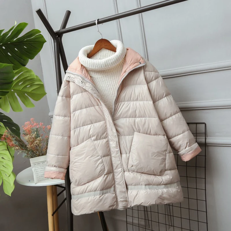 Fitaylor куртка на белом утином пуху ультра-светильник новинка зимы 2020 Женская