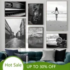 Морской прибой Плакаты уличные пианино гитары настенный художественный холст для живописи Музыка Nordic Винтаж печать, Картина Настенная для Декор в гостиную