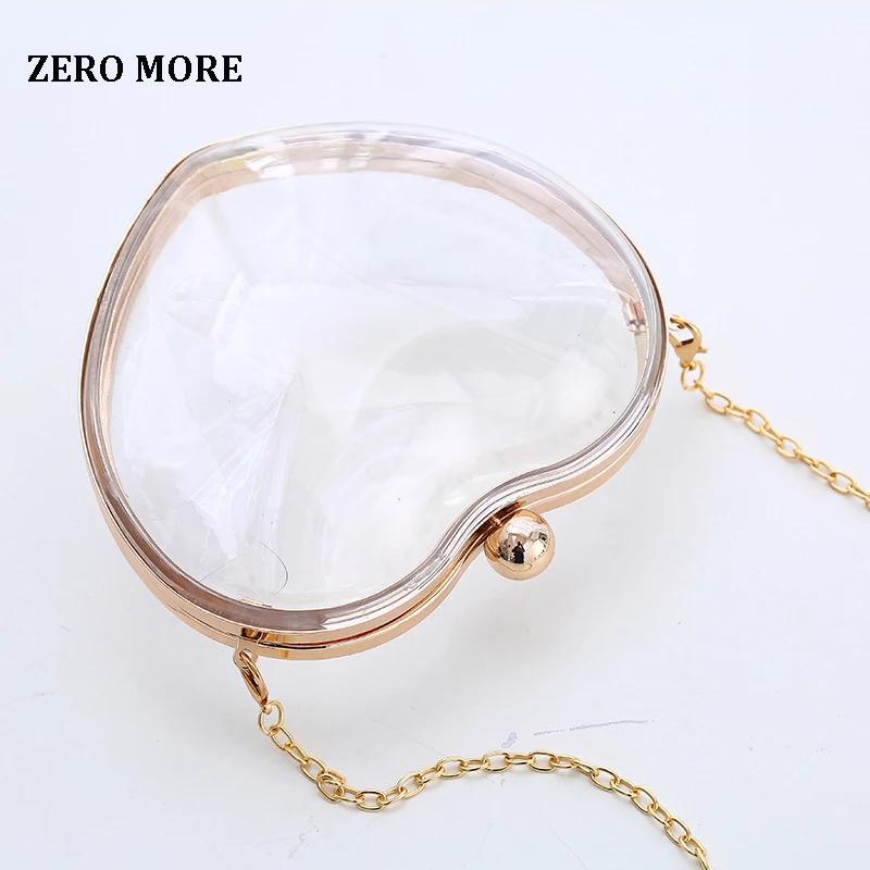 Женский акриловый прозрачный кошелек милая прозрачная сумка через плечо Lucite