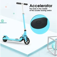 5 inch 24v foldable e scooter mini electric scooter for kids 3 colors adjust height physical brake prevent bumps