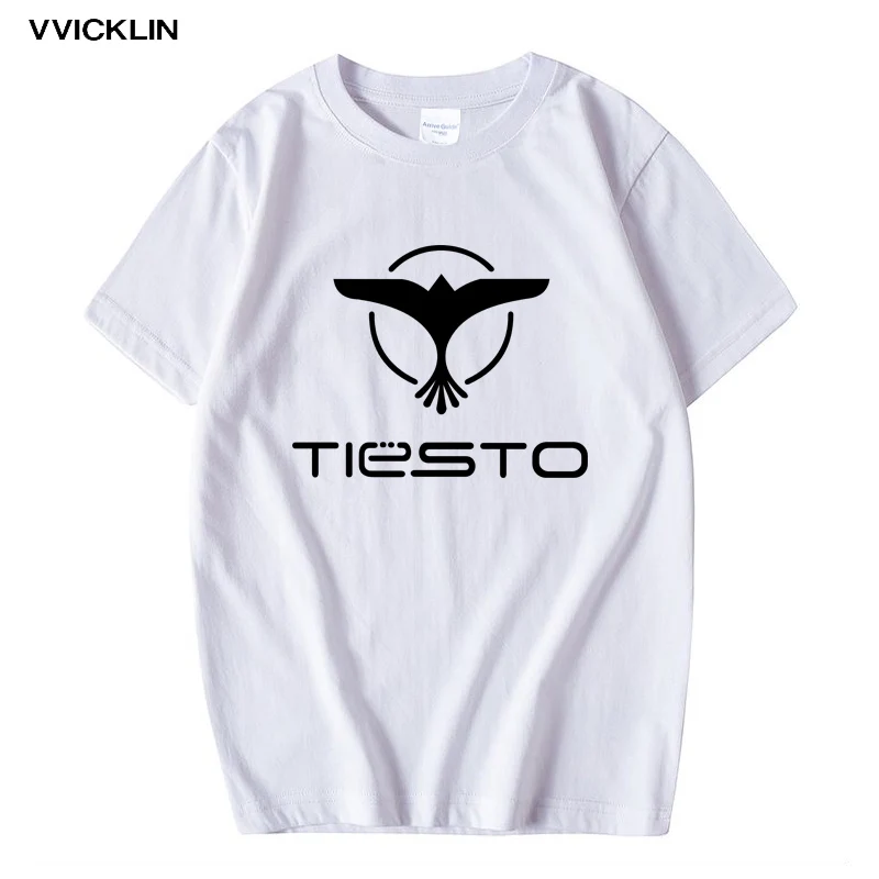 Личность Tiesto печати музыка футболка мужская брендовая Повседневная хлопковая с