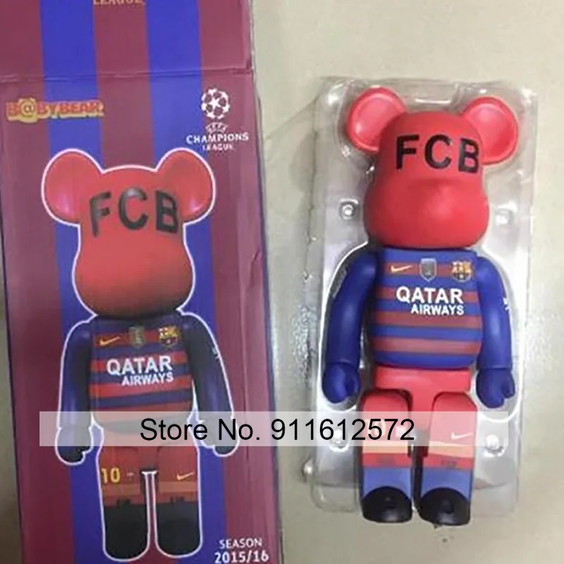 

Bearbricklys 28cm 400% Bear&bricklys Toy FCB Blocks Bear Toy Action Toy Figures Garage Kits Dolls Kids Toys