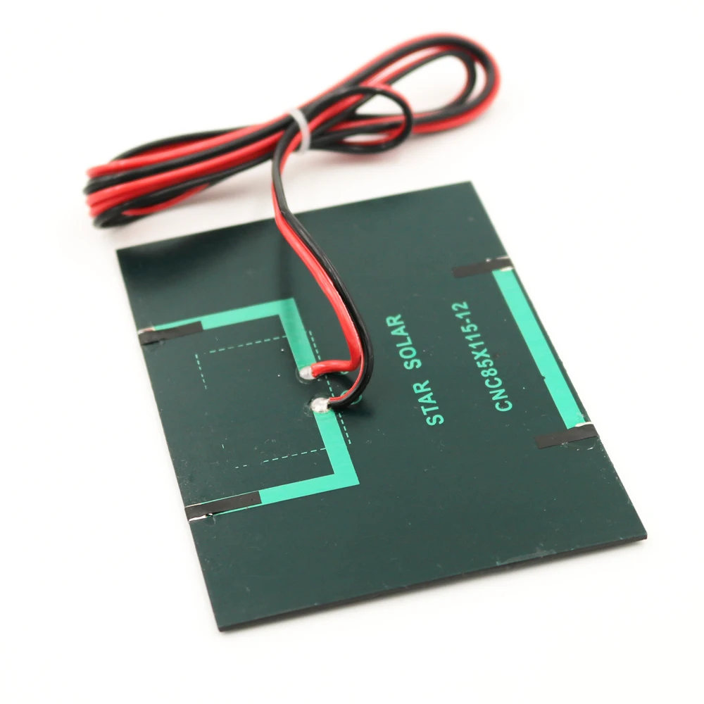 12V1.5W соединительный кабель панель солнечных батарей поликристаллический