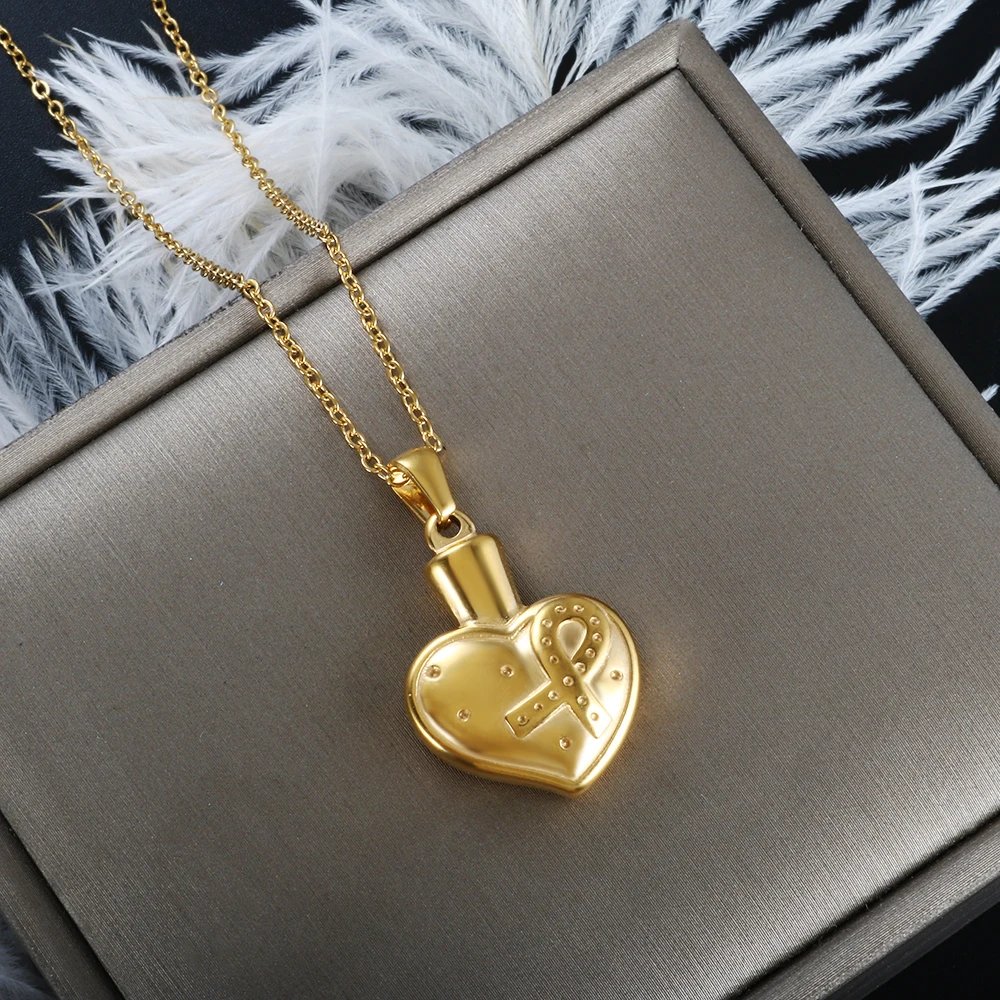 

Fashion Personality Peach Heart Love Pendant Stainless Steel DIY Gold Color Charms for Women Men Jewelry Making Resin