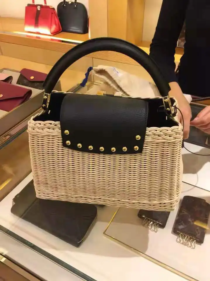 Роскошные сумки женские из натуральной кожи дизайнерская плетеная Сумка