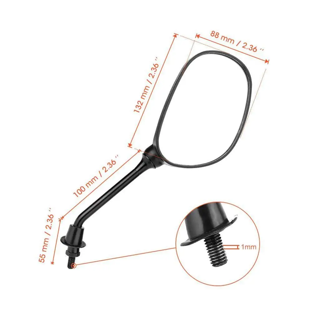 Зеркало заднего вида для квадроциклов 8 мм на руль|Боковые зеркала и аксессуары| |