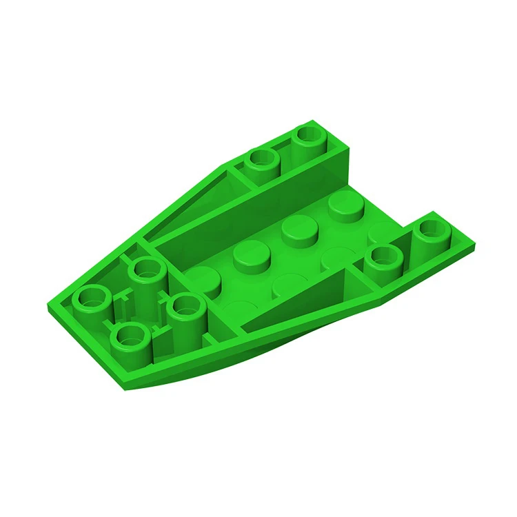 10 шт. MOC части кирпича 43713 Клин изогнутый инвертированный 6x4 тройной совместимый