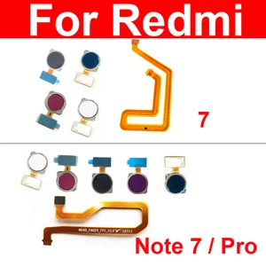 Гибкий кабель для кнопки возврата для Xiaomi Redmi Note 7, 7 Pro, 7Pro, клавиша меню, датчик распознавания отпечатков пальцев, гибкая лента, запасные части
