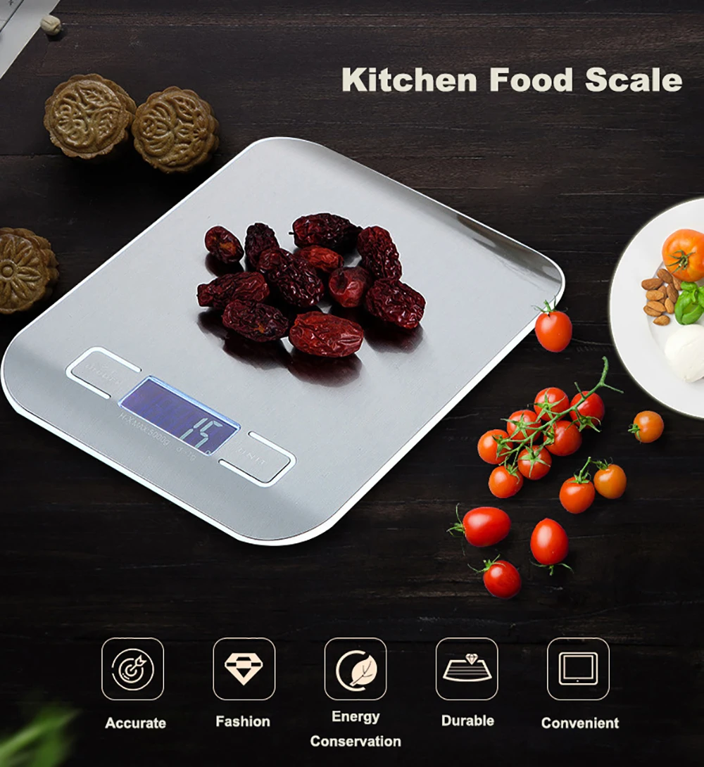 5 кг/10 кг ЖК цифровые кухонные весы электрические измерительные инструменты