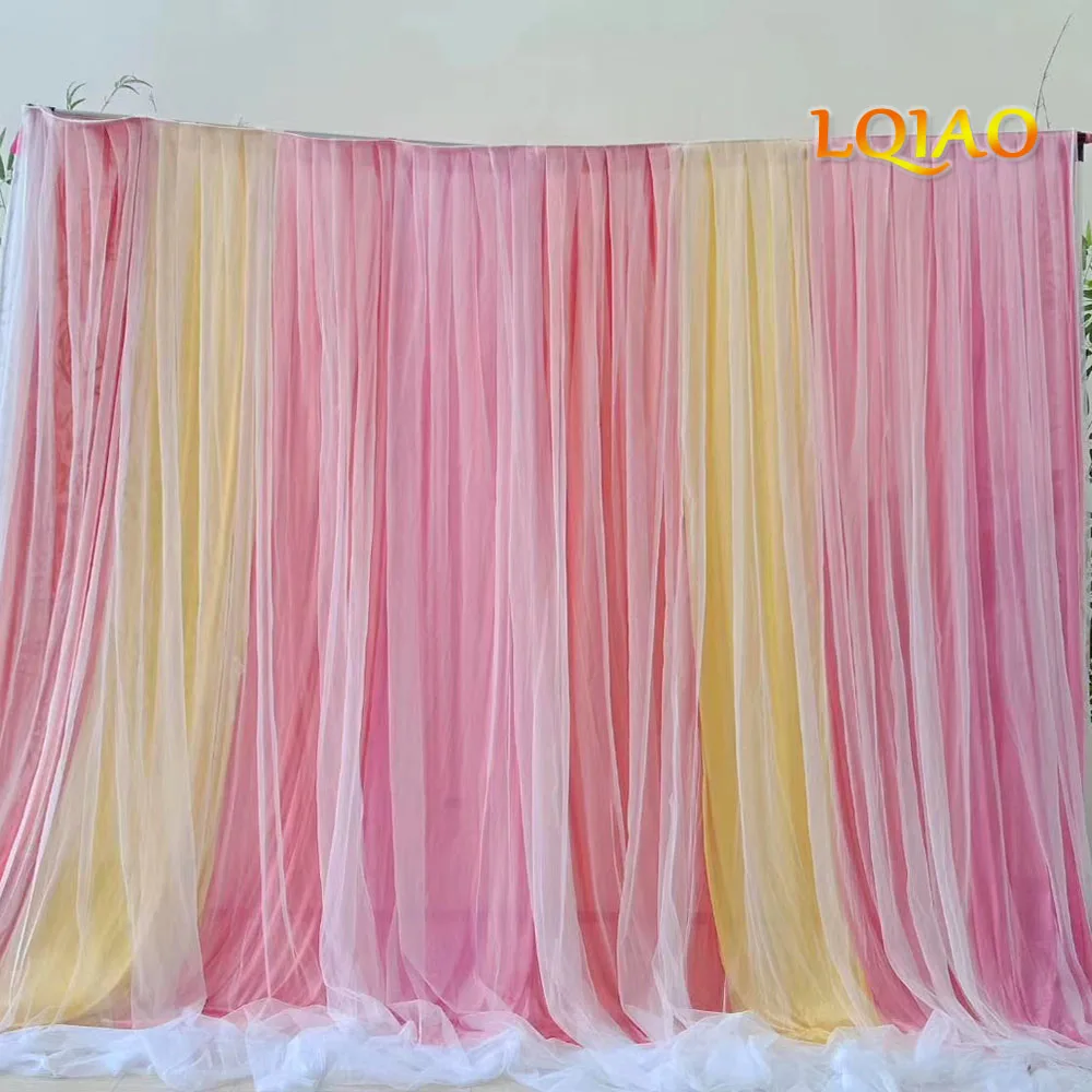 Фон 10x10 из смешанного ледяного шелка для фотографирования свадеб и дней рождения