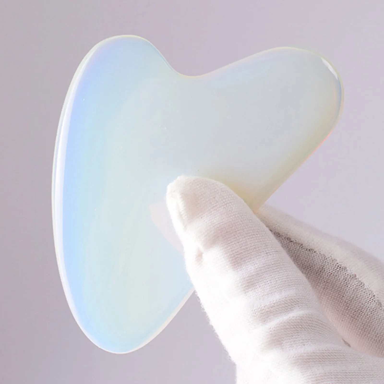 

Нефритовый роллер из натурального опала, скребок для лица гуа-Ша массаж, набор инструментов, нефритовый массажер для лица