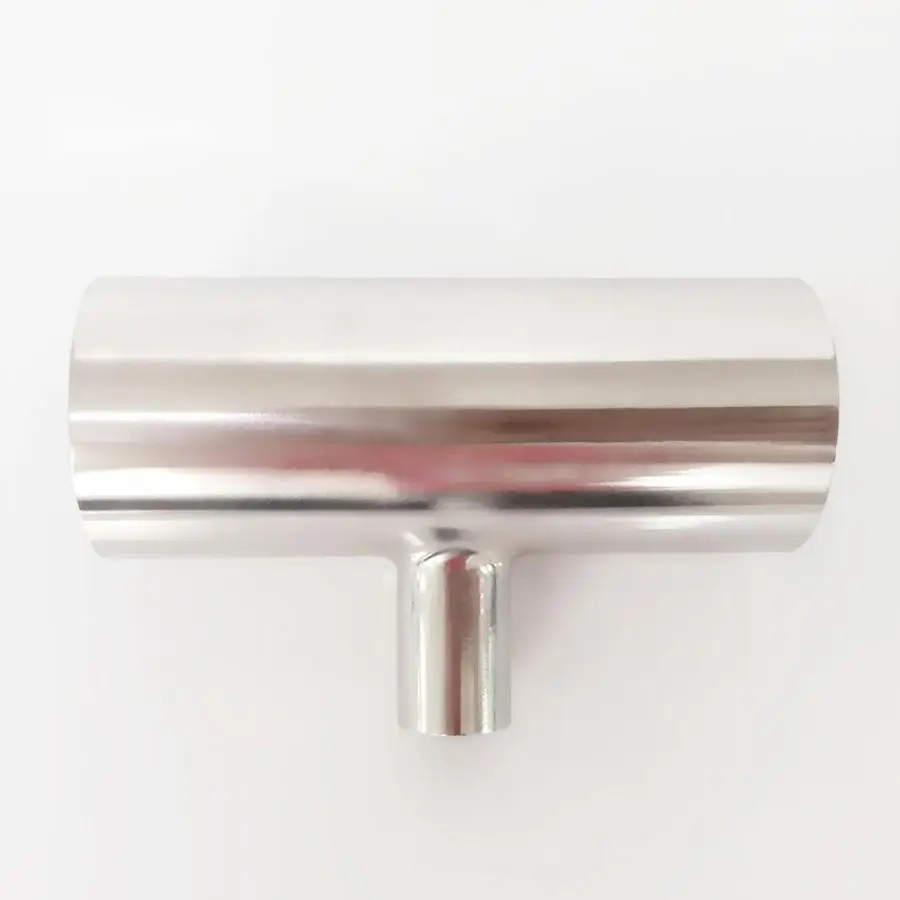 

57mm 2.25" x 45mm 1.75" Pipe OD Reducing Butt Welding Auto Tee 3 Way 3A SUS 304 Stainless Sanitary Fitting Homebrew