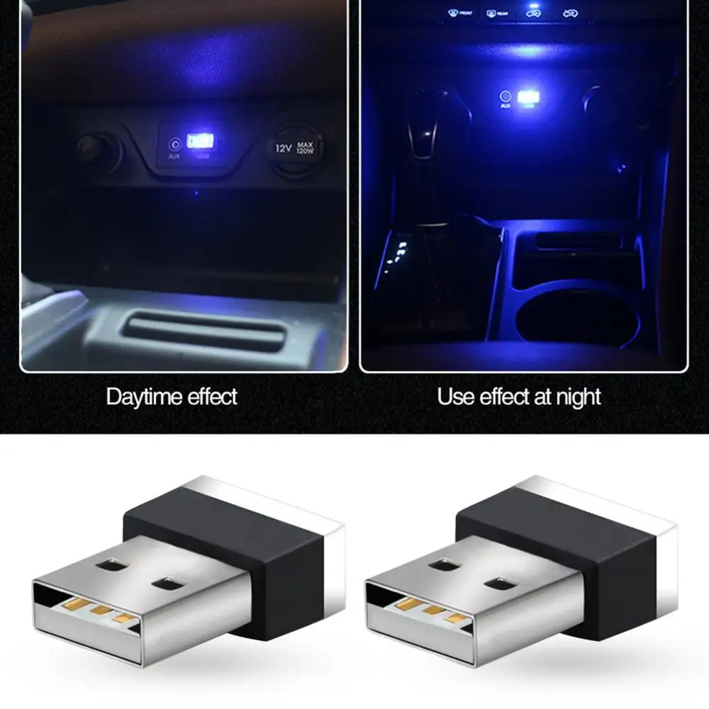 

1 шт. Mini USB 7 цветов дополнительно светодиодный интерьер автомобиля ювелирные изделия неоновые огни декоративные