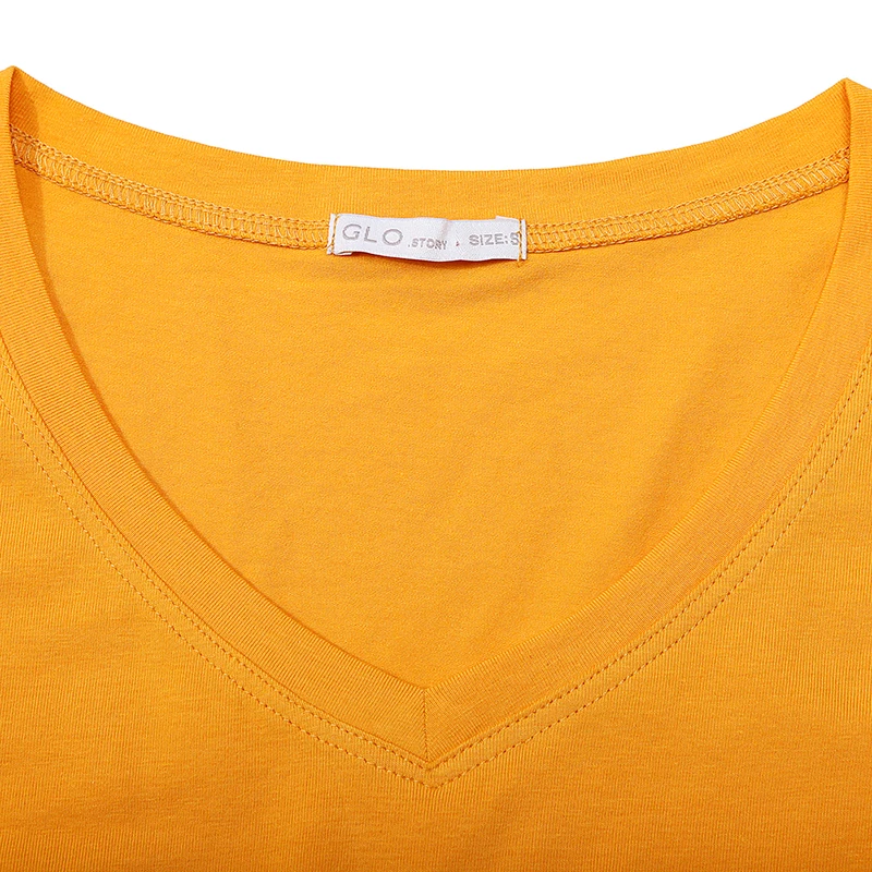 Женские футболки с коротким рукавом однотонные разноцветные GLO-STORY 2020 лето