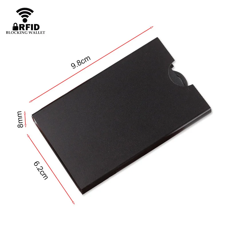 DIENQI RFID визитница мужские кошельки сумка для денег Мужской винтажный черный короткий кошелек маленький металлический тонкий мини волшебный кошелек Тонкий валлет