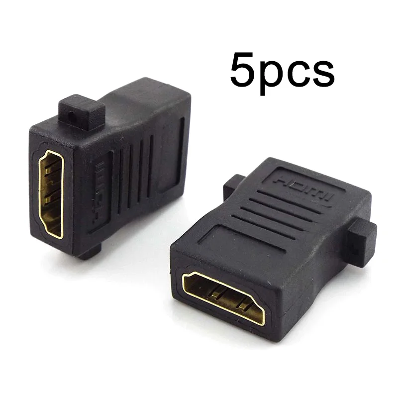 5 шт. адаптер Мама мама конвертер совместимому с HDMI удлинитель Кабель прямо ушами