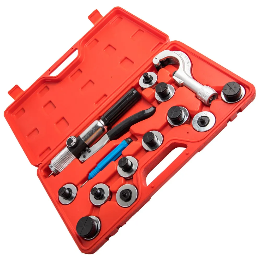 

New 11 Lever Hydraulic Tubing Pipe Tube Expander Swaging Deburring HVAC Tool Set