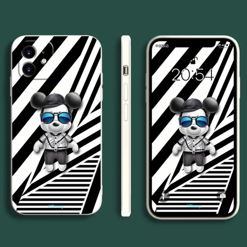 

Disney Mickey Minnie Cartoon Mobile Phone Case for iPhone 13 13pro 13mini 13pro max Plus Cute Anti-fall Cellphone Shell