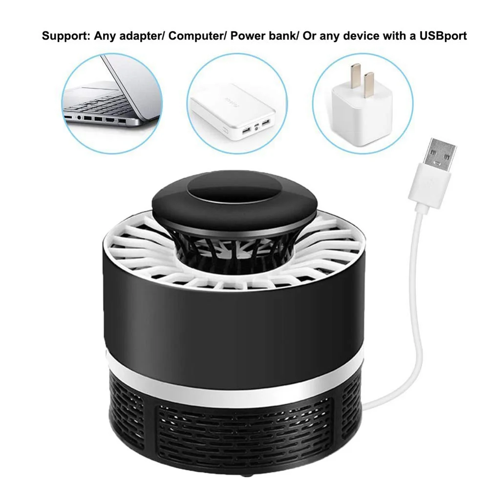 Meijuner, лампа от комаров, USB питание, ловушка для комаров, лампа, Электронная ловушка для насекомых, ловушка для насекомых, Zapper, против комаров, LampB023