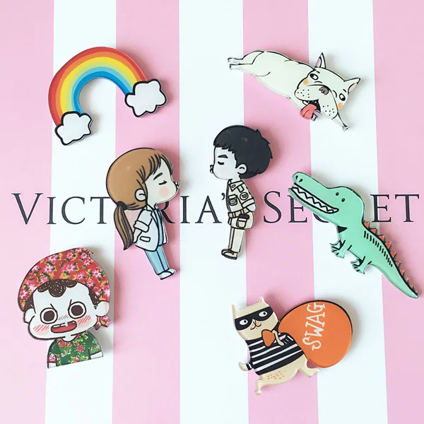 Hot Sale Cute Popular High Quality 1PC Acrylic Magnetic Sticker Home Decoration Pet Dog Cartoon Fridge Magnet | Дом и сад