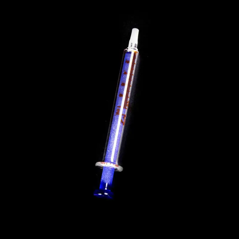 

1ml, blue glass syringe, laboratory syringe, laboratory use