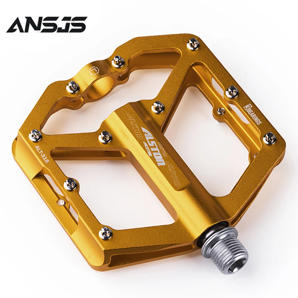 Ansjs Нескользящие педали для горного велосипеда ультра сильные красочные Cr Mo CNC