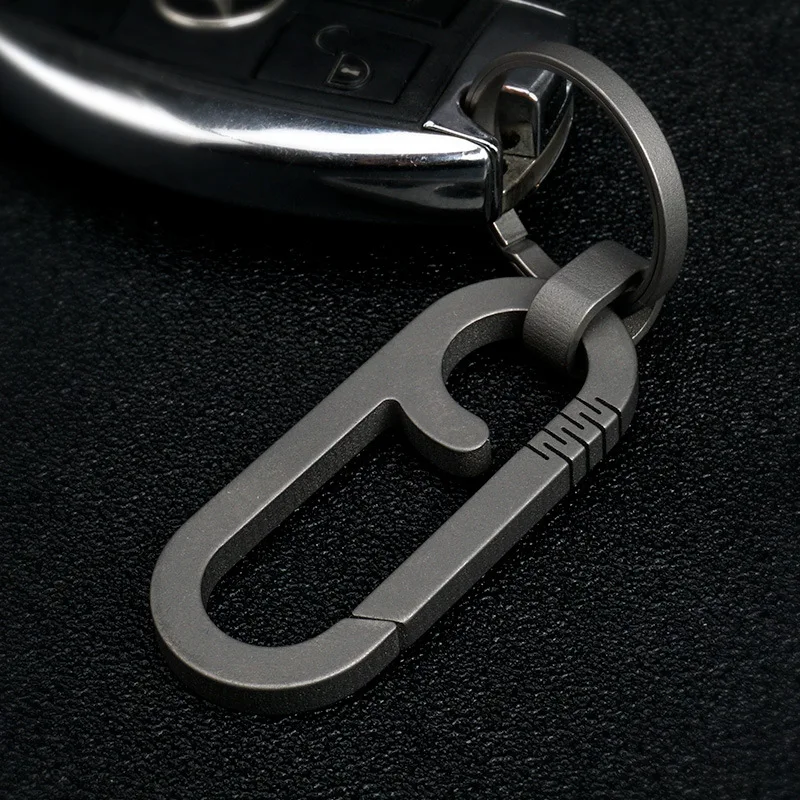 A299 Titanium alloy car key chain ring quick hanging carabiner backpack pendant EDC gadget | Спорт и развлечения