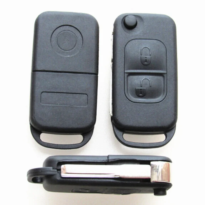2 Buttons Remote Key Case Flip Folding Key Shell For Mercedes Benz C E S ML SL ML55 AMG S500 SL500 W168 W124 Key