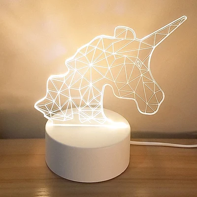 Маленькая настольная лампа Ins в Корейском стиле для девочек трехмерный