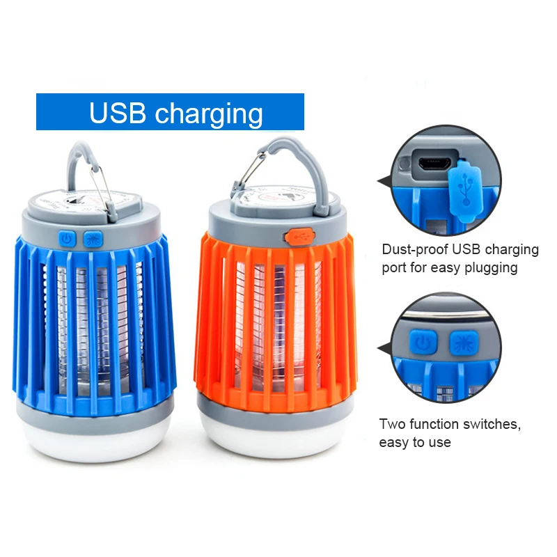 2 in 1 LED USB Solar Power Mosquito Killer Lamp Portable Flashlight Outdoor Repellent Light Insect Trap Camping SG | Компьютеры и офис