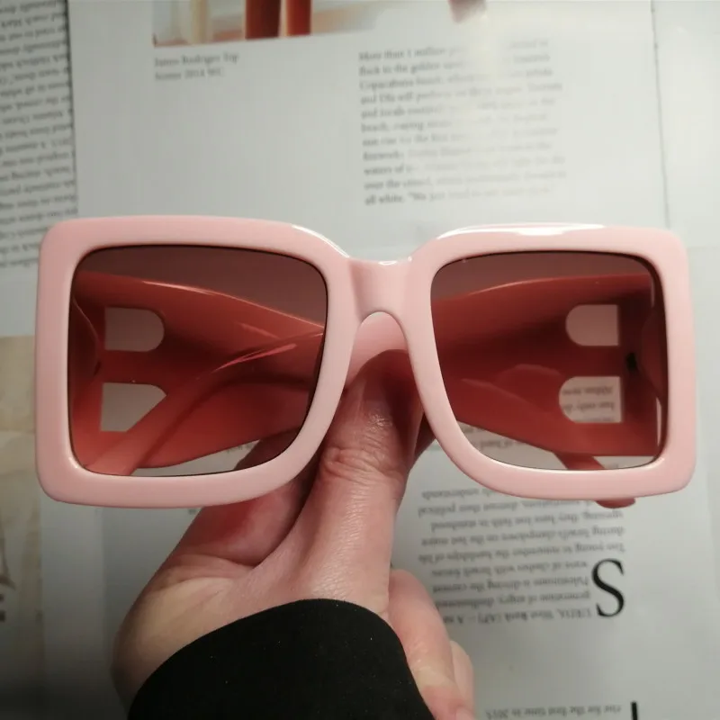 Vintage Luxury Unisex Square Sunglasses, Bright Color, High Quality Fashion & Versatile Sun Glasses image 5