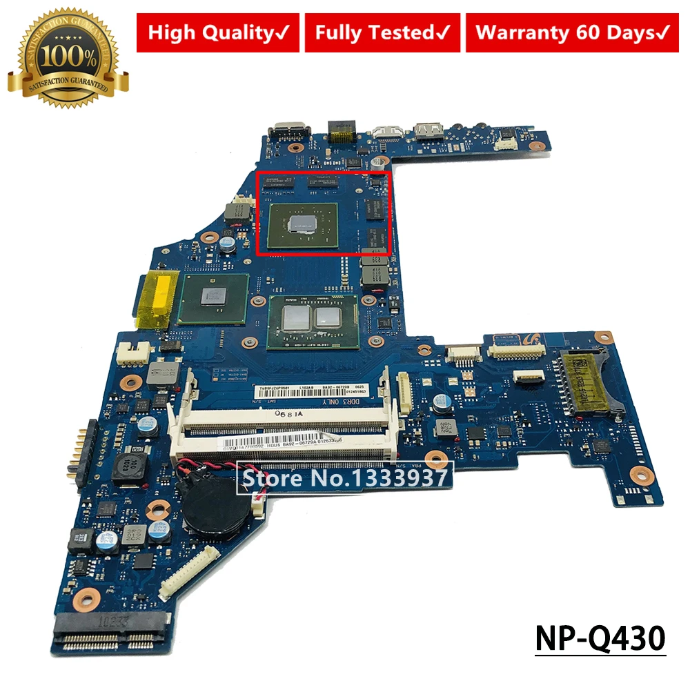 Материнская плата для samsung NP-Q430 Q428 Q530 ноутбука I5-450M BA41-01278A BA41-01279A BA41-01387A BA41-01280A